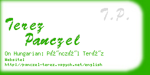 terez panczel business card